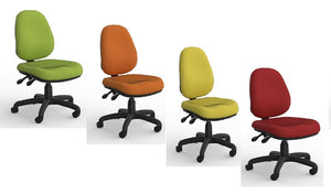 Evo 3 Mega Luxe high back 3 lever office chair- 24 colours- AFRDI certified