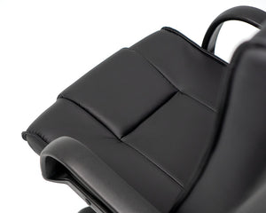 Falcon Highback comfortable executive chair with arms-Black PU Leatherette-meeting chair