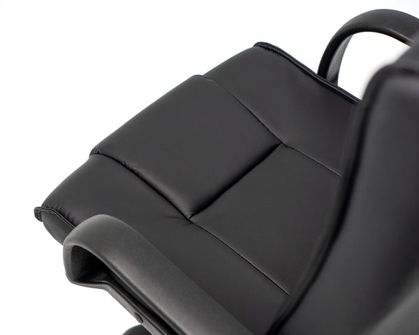 Falcon Highback comfortable executive chair with arms-Black PU Leatherette-meeting chair