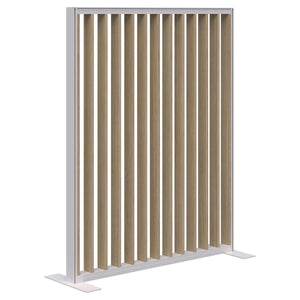 Fin freestanding privacy panel- Aluminum frame- 70mm thick panel- NZ made