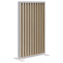 Fin freestanding privacy panel- Aluminum frame- 70mm thick panel- NZ made