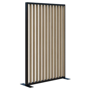 Fin freestanding privacy panel- Aluminum frame- 70mm thick panel- NZ made