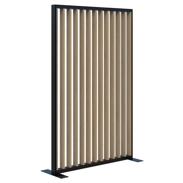 Fin freestanding privacy panel- Aluminum frame- 70mm thick panel- NZ made