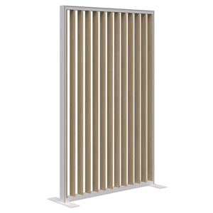 Fin freestanding privacy panel- Aluminum frame- 70mm thick panel- NZ made