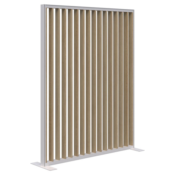 Fin freestanding privacy panel- Aluminum frame- 70mm thick panel- NZ made