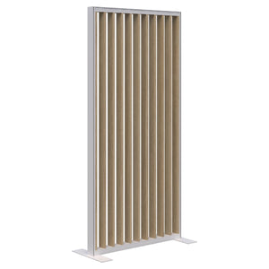 Fin freestanding privacy panel- Aluminum frame- 70mm thick panel- NZ made