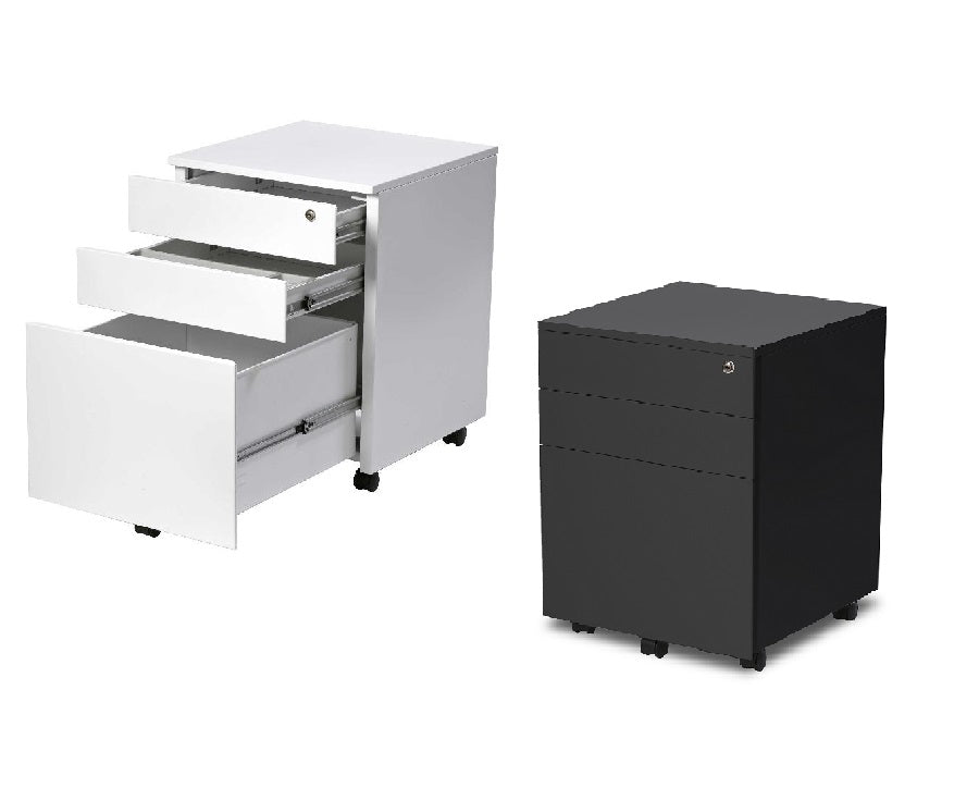 Steel Mobile Drawers- Full size drop file drawer- gang locking drawers