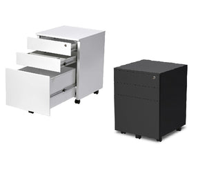 Steel Mobile Drawers- Full size drop file drawer- gang locking drawers