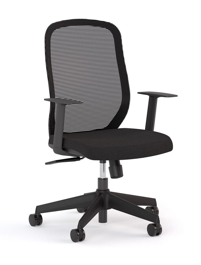 Flex Mesh High back Office Chair with Fixed Arms & Reclining seat back