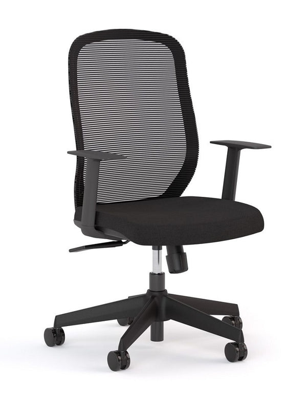 Flex Mesh High back Office Chair with Fixed Arms & Reclining seat back