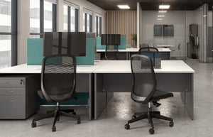 Flex Mesh High back Office Chair with Fixed Arms & Reclining seat back