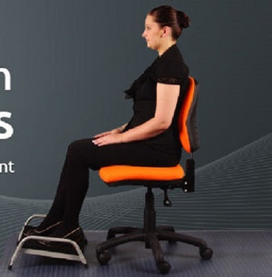 Desk Footrest- adjustable height-angle-footrest support for circulation- NZ made