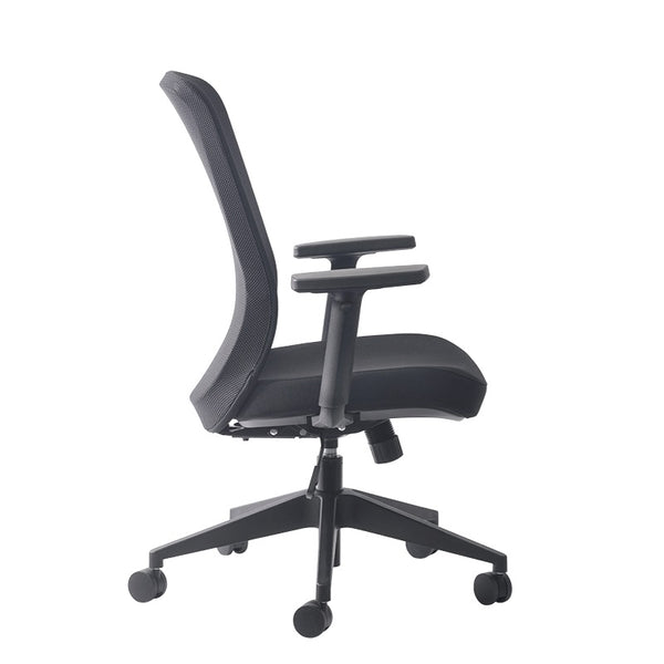 Gene high back recliner meeting chair with arms- 3 Mesh or 4 Fabric colours-express flat pack delivery