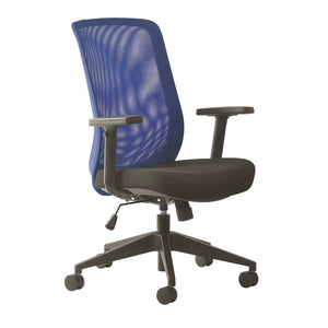 Gene high back recliner meeting chair with arms- 3 Mesh or 4 Fabric colours-express flat pack delivery