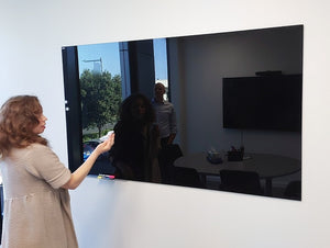 Magnetic Glass whiteboard- colour options-wall mounted Glass boards