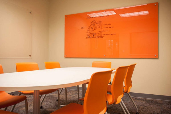 Magnetic Glass whiteboard- colour options-wall mounted Glass boards