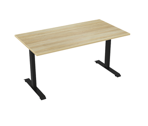 Haven Office Desk| fixed height steel frame in White or Black | 15 year warranty