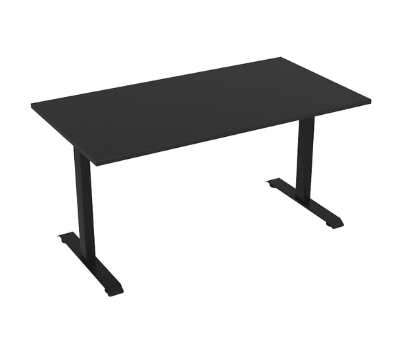 Haven Office Desk| fixed height steel frame in White or Black | 15 year warranty