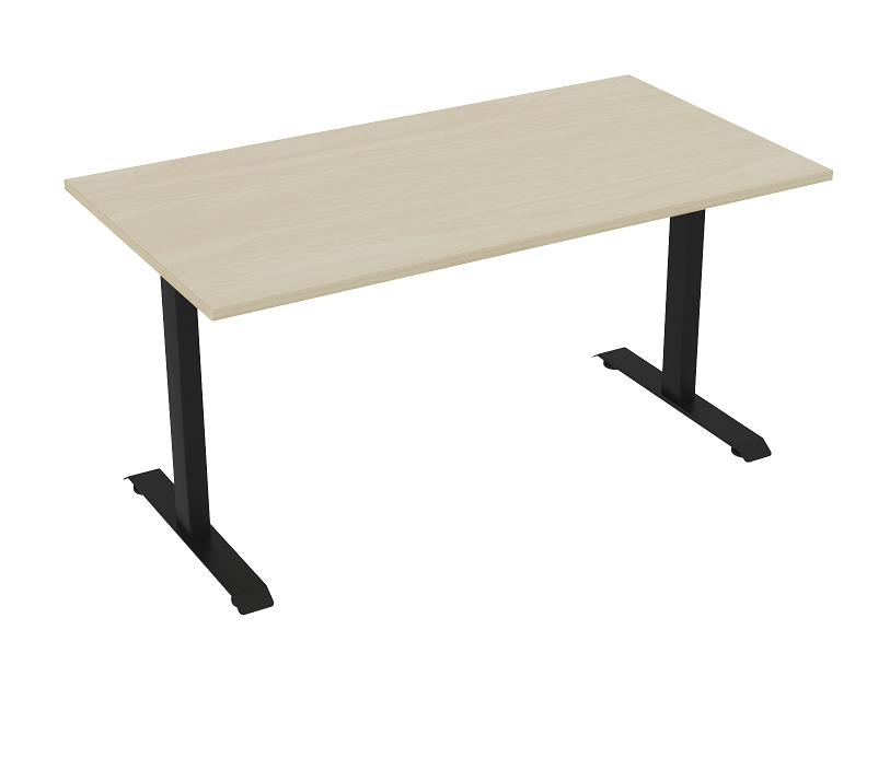 Haven Office Desk| fixed height steel frame in White or Black | 15 year warranty