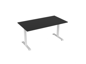 Haven Office Desk| fixed height steel frame in White or Black | 15 year warranty