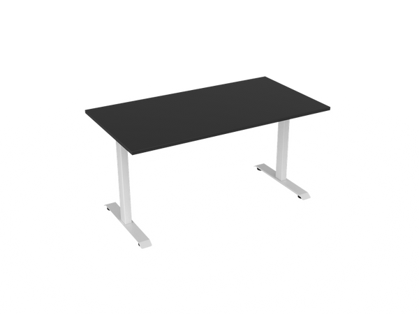Haven Office Desk| fixed height steel frame in White or Black | 15 year warranty