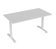 Haven Office Desk| fixed height steel frame in White or Black | 15 year warranty