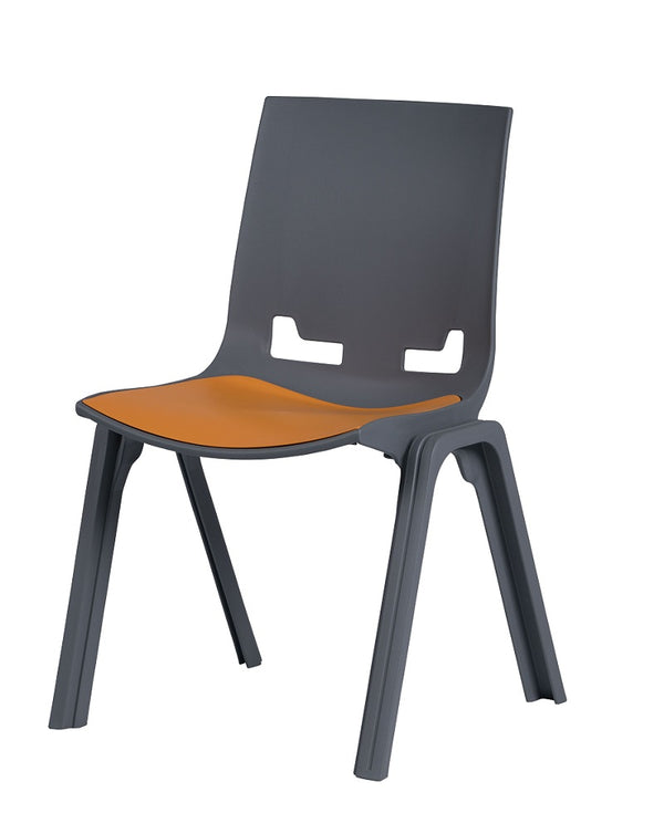 Hitch stacking chair with linking option-5 seat pad colours
