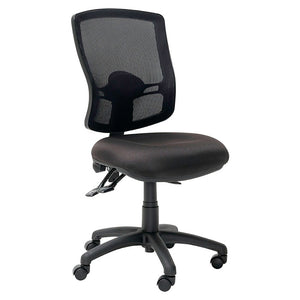 Java Mesh High Back office chair-3 lever ergonomic adjustment| Black fabric-flat pack delivery