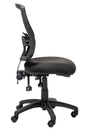 Java Mesh High Back office chair-3 lever ergonomic adjustment| Black fabric-flat pack delivery