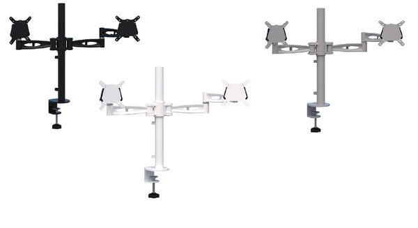 Kardo Clamp on Monitor arms-VSA mounting- single - double arm options