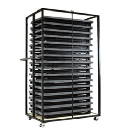 Lachlan folding table storage trolley