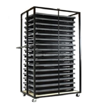 Lachlan folding table storage trolley