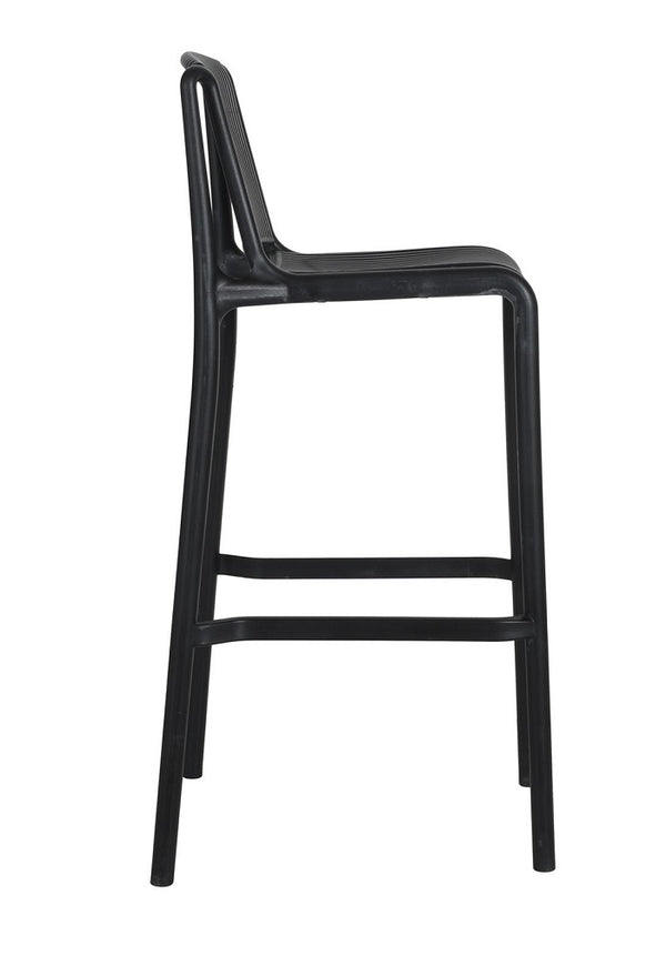 Grille outdoor bar stool-Polypropylene stool| two colours