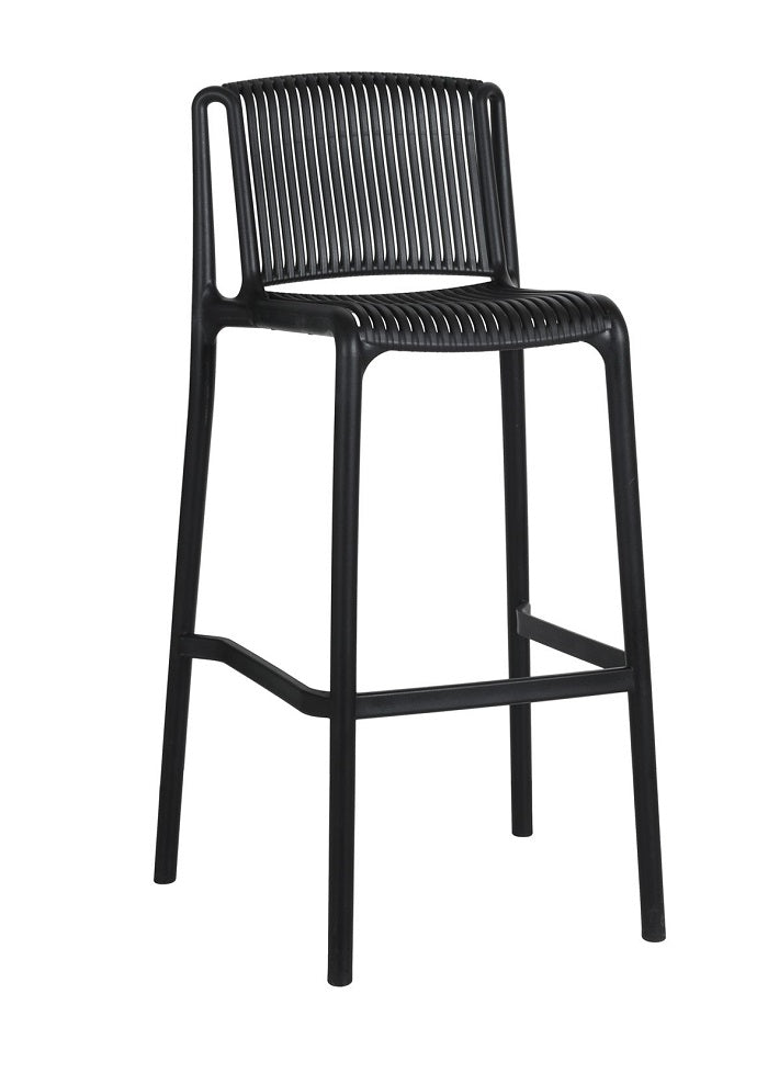 Grille outdoor bar stool-Polypropylene stool| two colours