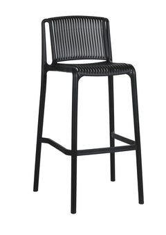 Grille outdoor bar stool-Polypropylene stool| two colours