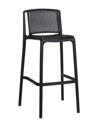 Grille outdoor bar stool-Polypropylene stool| two colours