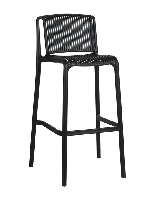 Grille outdoor bar stool-Polypropylene stool| two colours