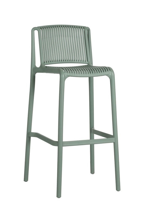Grille outdoor bar stool-Polypropylene stool| two colours