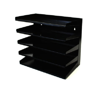 Desk top steel sloping letter tray- 5 Tier letter tray