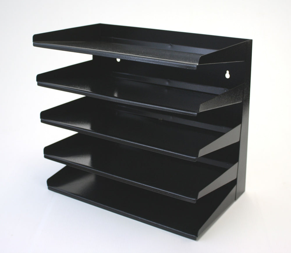 Desk top steel sloping letter tray- 5 Tier letter tray