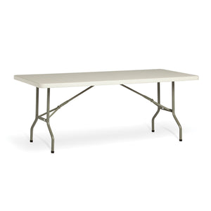 Life Polypropylene Trestle White Folding Table for Training & Conference