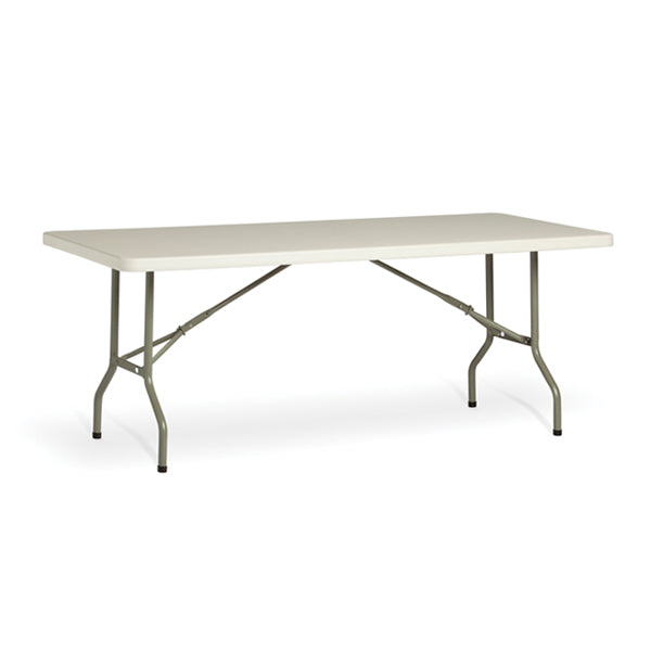 Life Polypropylene Trestle White Folding Table for Training & Conference