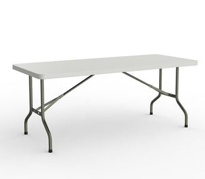 Life Polypropylene Trestle White Folding Table for Training & Conference
