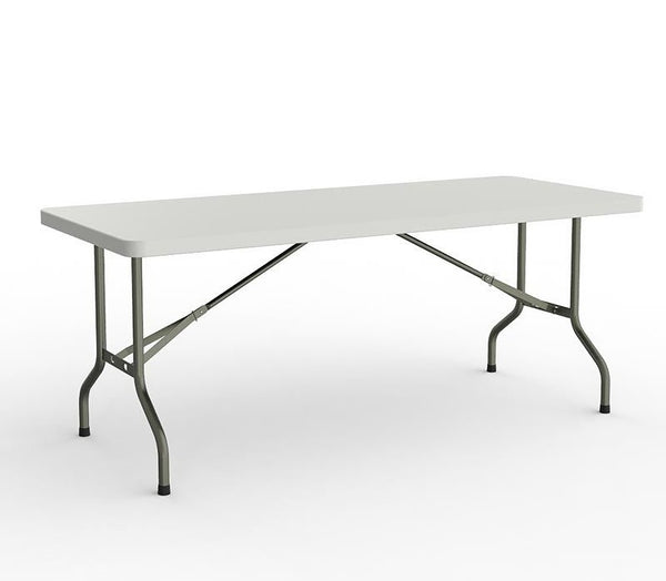 Life Polypropylene Trestle White Folding Table for Training & Conference