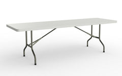 Life Polypropylene Trestle White Folding Table for Training & Conference