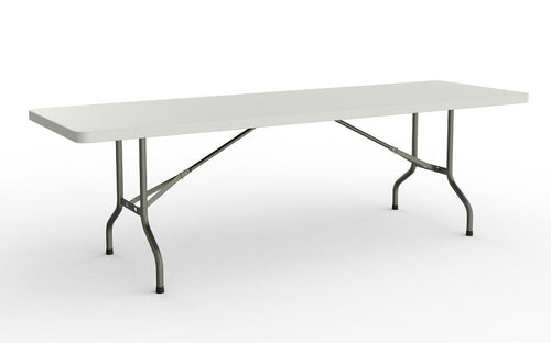 Life Polypropylene Trestle White Folding Table for Training & Conference