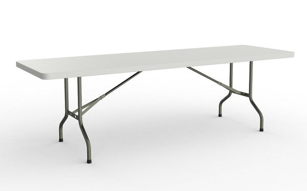 Life Polypropylene Trestle White Folding Table for Training & Conference