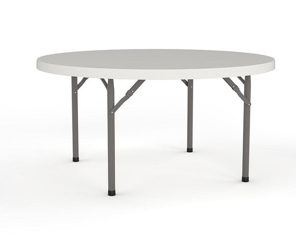 Life round folding table -round meeting-cafe' table-one piece top-folding legs