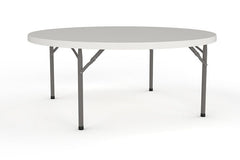 Life round folding table -round meeting-cafe' table-one piece top-folding legs