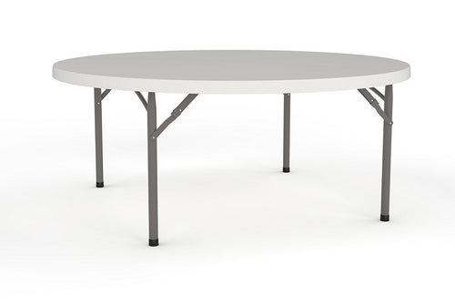 Life round folding table -round meeting-cafe' table-one piece top-folding legs